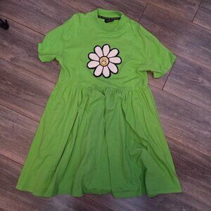 RARE Lazy Oaf giant daisy oversized dress WITH POCKETS